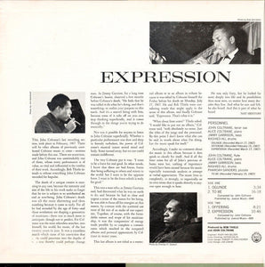 Coltrane, John - Expression - White Hot Stamper (Quiet Vinyl)