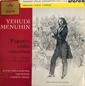 Paganini - Violin Concertos 1 & 2 / Menuhin / Erede - Super Hot Stamper (With Issues)