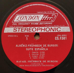 Albeniz - Suite Espanola / De Burgos - Hot Stamper