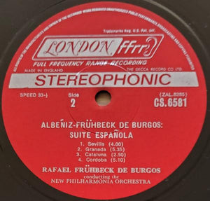 Albeniz - Suite Espanola / De Burgos - Hot Stamper