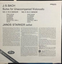 Load image into Gallery viewer, Bach - Suites For Solo Cello No. 2 &amp; No. 5 / Starker - White Hot Stamper
