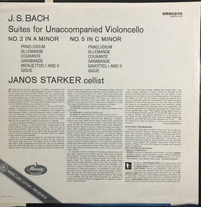 Bach - Suites For Solo Cello No. 2 & No. 5 / Starker - Hot Stamper (With Issues)