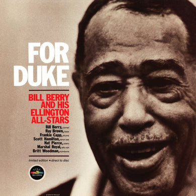 Berry, Bill and His Ellington All-Stars - For Duke - Nearly White Hot Stamper