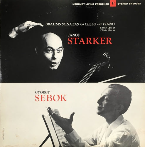 Brahms - Sonatas for Cello and Piano / Starker / Sebok - Super Hot Stamper (With Issues)