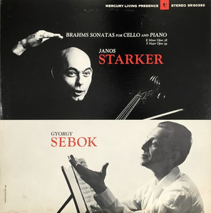 Brahms - Sonatas for Cello and Piano / Starker / Sebok - Super Hot Stamper (With Issues)