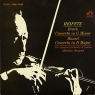 Bruch / Mozart - Violin Concertos / Heifetz - White Hot Stamper (With Issues) 399 3/2.5, 23 loud total Mozart 2403