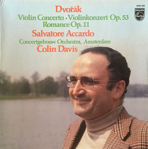 Dvorak - Violin Concerto / Accardo / Davis - White Hot Stamper (Quiet Vinyl)