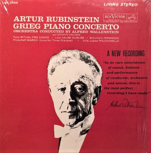 Grieg - Piano Concerto and Favorite Encores / Rubinstein - Super Hot Stamper (With Issues)
