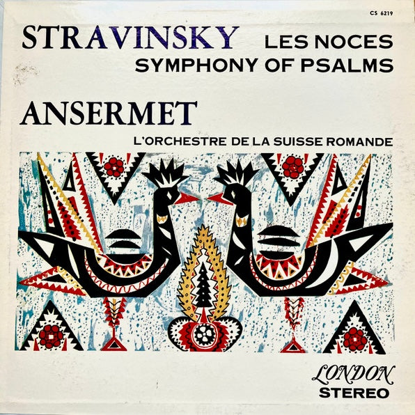 Stravinsky - Les Noces / Symphony Of Psalms / Ansermet - Nearly White Hot Stamper
