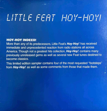 Little Feat - Hoy-Hoy Sampler - Nearly White Hot Stamper (Quiet Vinyl)