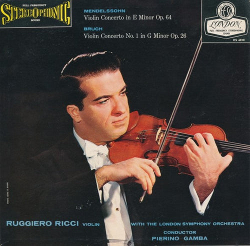 Mendelssohn / Bruch - Violin Concertos / Ricci / Gamba - White Hot Stamper (With Issues)