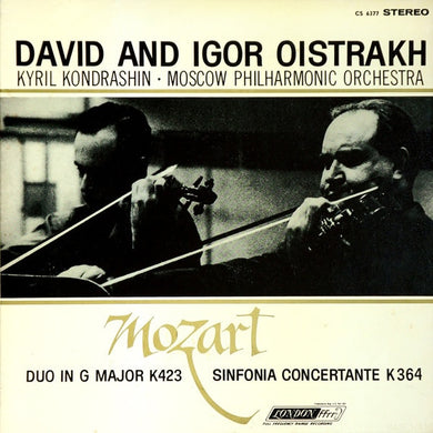 Mozart - Sinfonia Concertante / Duo in G Major / Oistrakh - Super Hot Stamper