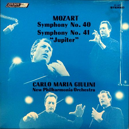LP レコード　モーツァルト　 No. 40 & 41 (Jupiter) Mozart / New Philharmonia, Giulini – Symphony No. 40 / No