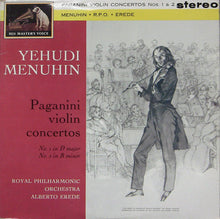 Load image into Gallery viewer, Paganini - Violin Concertos 1 &amp; 2 / Menuhin / Erede - Super Hot Stamper (With Issues)