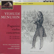 Paganini - Violin Concertos 1 & 2 / Menuhin / Erede - White Hot Stamper