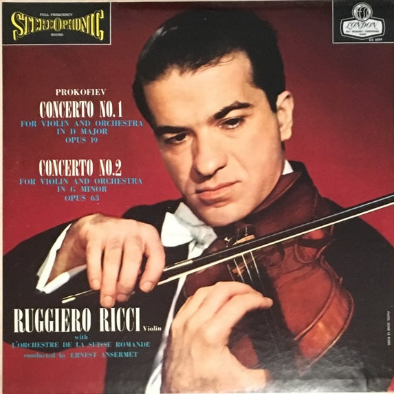 Prokofiev - Violin Concerto Nos. 1 and 2 / Ricci / Ansermet - Super Hot Stamper (With Issues)