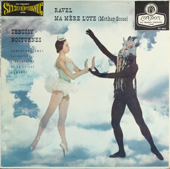 Ravel / Debussy - Ma Mère L'Oye (Mother Goose Suite) / Nocturnes / Ansermet - White Hot Stamper (With Issues)