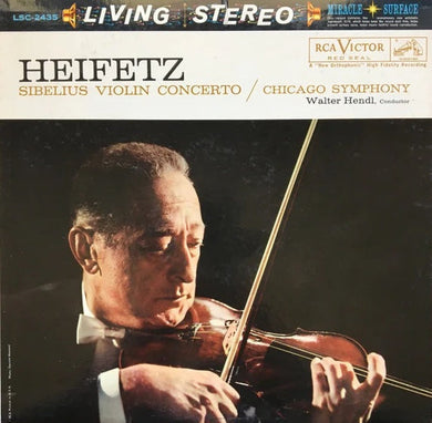 Sibelius - Violin Concerto / Heifetz / Hendl - Hot Stamper (Red Label)