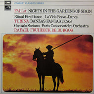 Falla / Turina - Nights In The Gardens Of Spain / Danzas Fantásticas / De Burgos - White Hot Stamper (With Issues) 449