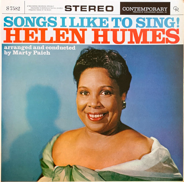 Humes, Helen - Songs I Like To Sing! - White Hot Stamper